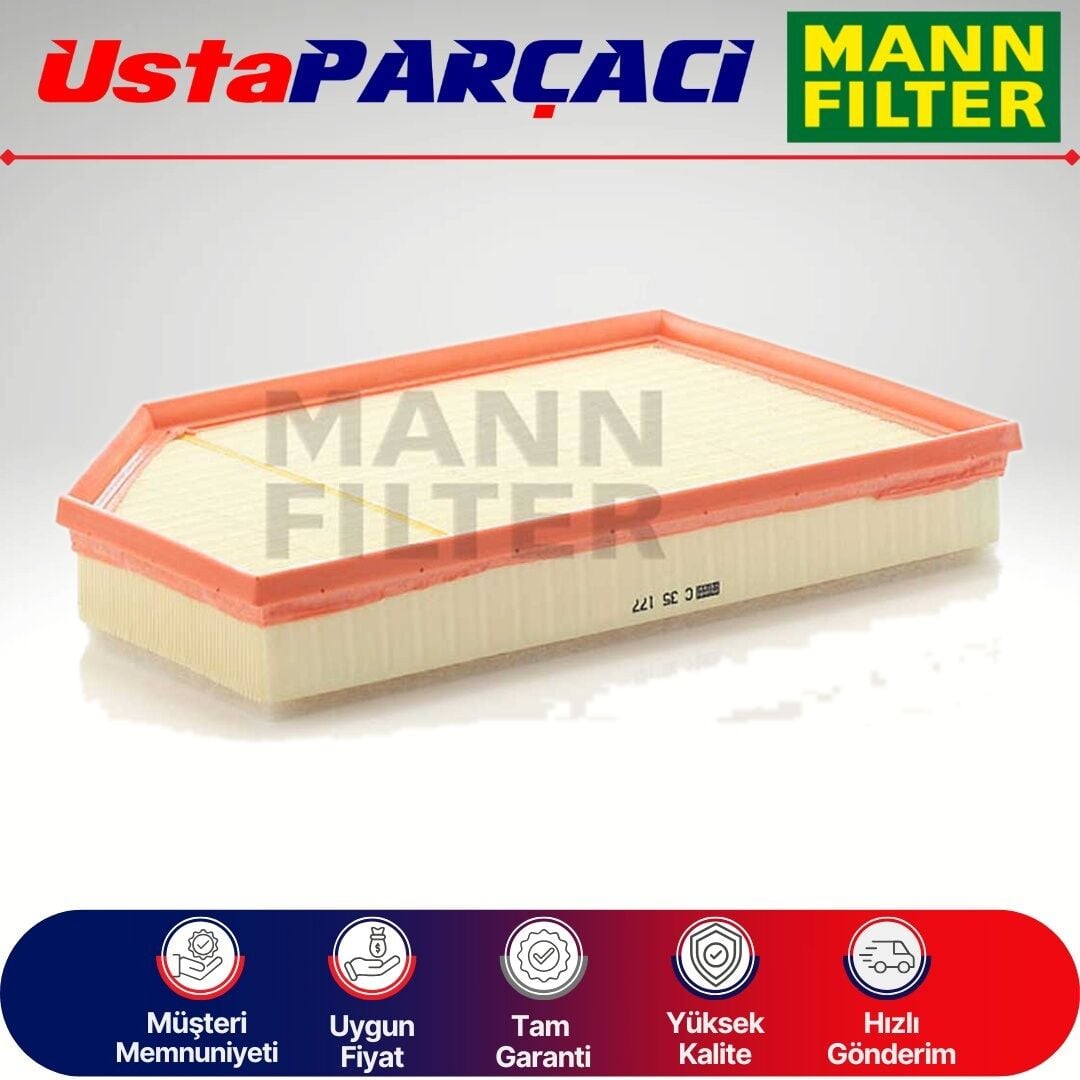 Mann-Filter Volvo S60 1.6 D2 Dizel Hava Filtresi 2011-2015 C35177 30748212
