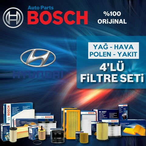 Bosch Hyundai i20 1.4 Crdi Filtre Bakım Seti 2009-2013 4NP