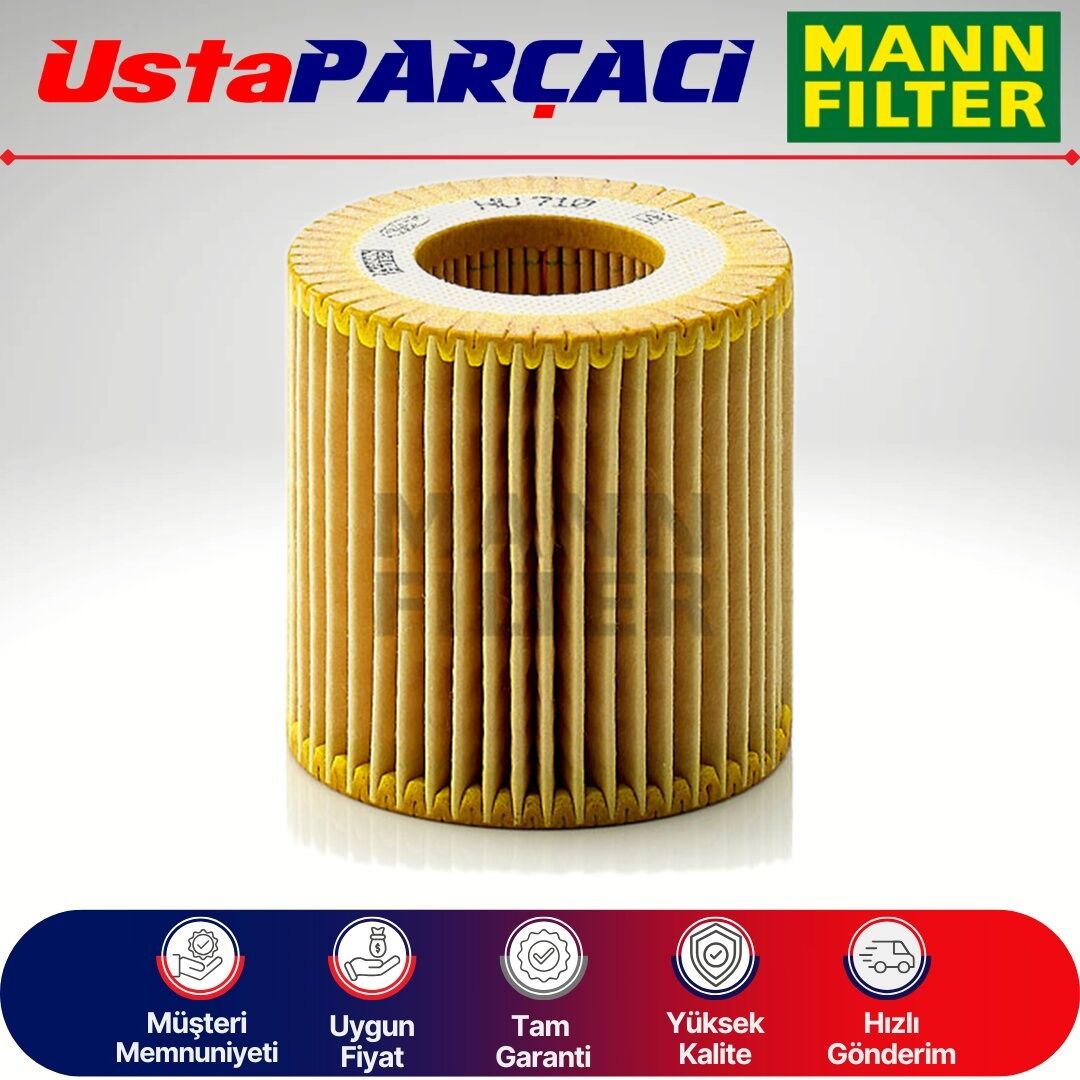 Mann-Filter Skoda Fabia 1.2 Yağ Filtresi 2004-2008 HU710X 03D115466B