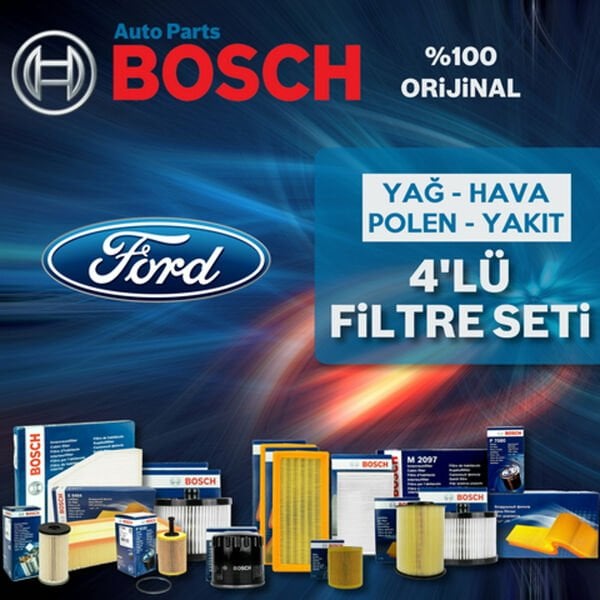 Bosch Ford Focus 1.6 Benzin Filtre Bakım Seti 1998-2004 4NP
