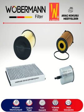 Wöbermann Ford Focus 1.6 Tdci E5 KARBONLU Filtre Bakım Seti 2011-2015 4KP