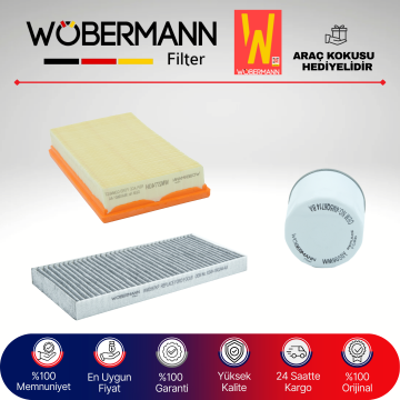 Wöbermann Ford Transit Connect 1.8 Tdci Filtre Bakım Seti 2002-2013 3KP