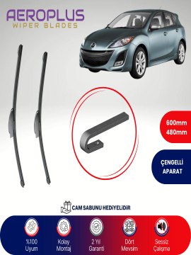 Aeroplus Mazda 3 2009-2013 Muz Silecek Takımı