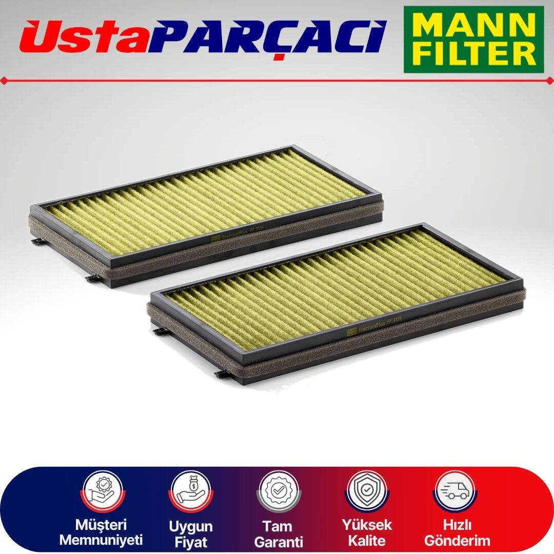 Mann-Filter Anti-Alerjen Karbonlu Polen Filtresi FP3124-2 64116921018