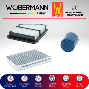 Wöbermann Honda Civic 1.6 FC5 Filtre Bakım Seti 2017-2020 3KP