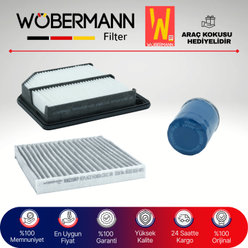 Wöbermann Honda Civic 1.6 FD6 Filtre Bakım Seti 2007-2012 3KP