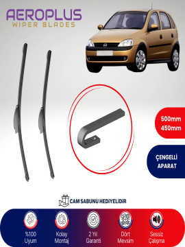 Aeroplus Opel Corsa C 2000-2006 Muz Silecek Takımı