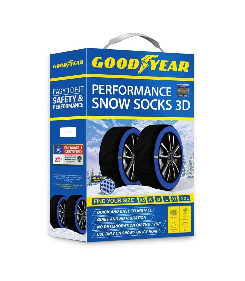 Goodyear Kar Çorabı L Beden A+ Kalite Yüksek Performans