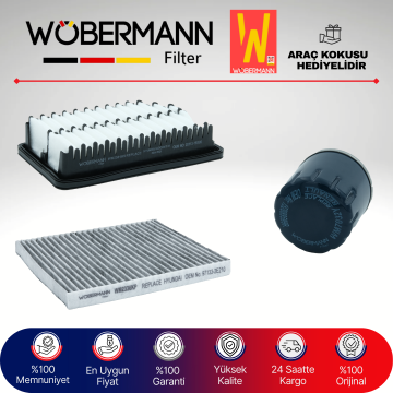 Wöbermann Hyundai Accent Blue 1.4 Cvvt Filtre Bakım Seti 2011-2016 3KP