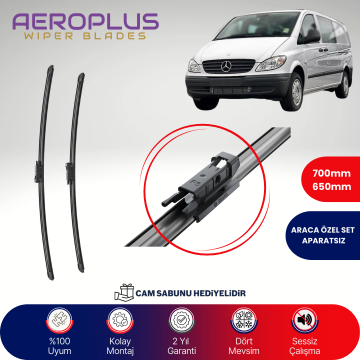 Aeroplus Mercedes Vito 2005-2014 Muz Silecek Takımı