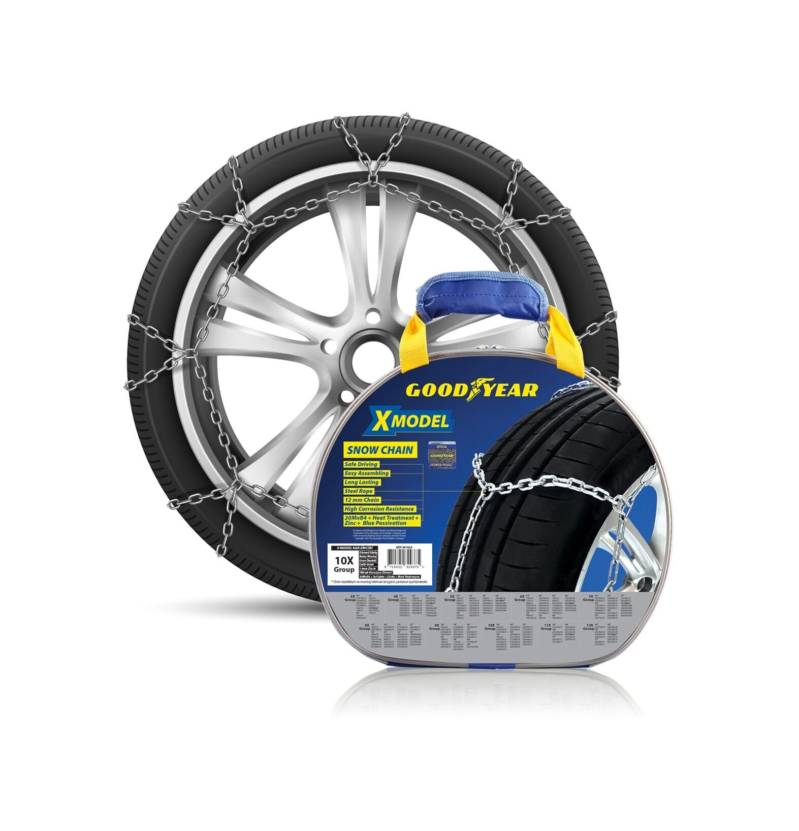 Goodyear Kar Zinciri Takmatik Ekstra Mukavemetli 10X 3,20 Mm
