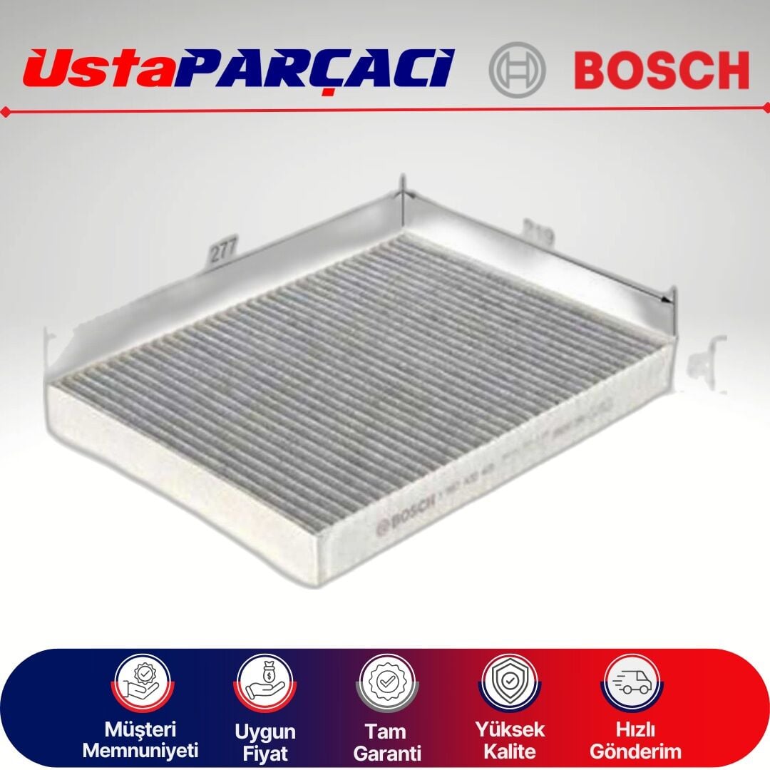 Bosch VW Caravelle T5 Aktif Karbon +Pro Klima Polen Filtresi 2005-2015 0986628615