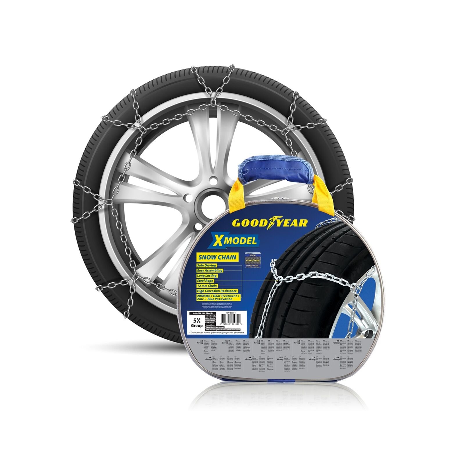 Goodyear Kar Zinciri Takmatik Ekstra Mukavemetli 5X 3,20 Mm