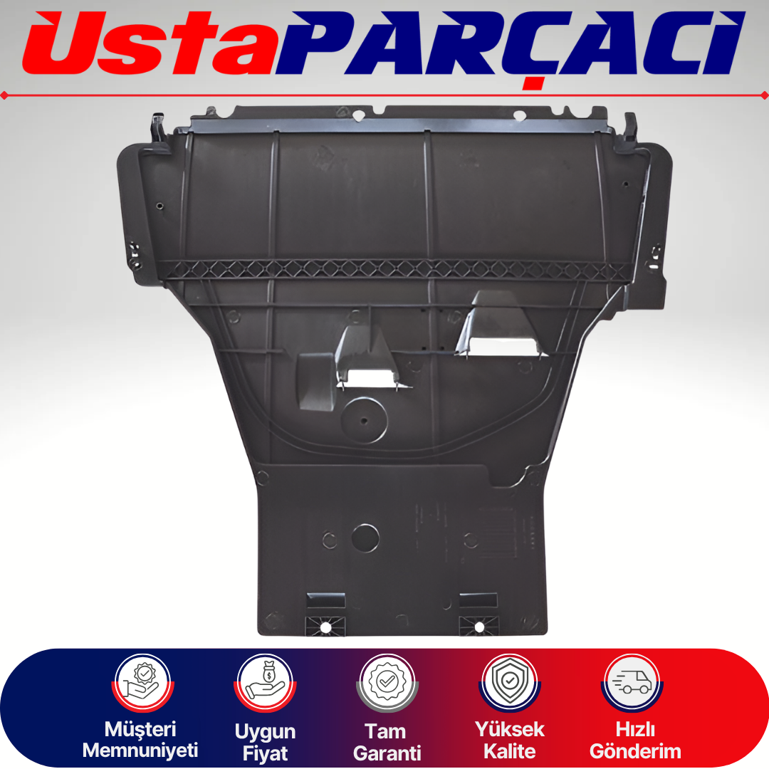Renault Fluence Motor Alt Koruması Karter Muhafazası Karter Koruma Plastiği