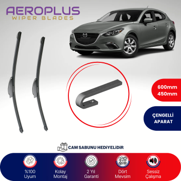 Aeroplus Mazda 3 2013-2016 Muz Silecek Takımı