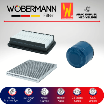 Wöbermann Hyundai i30 1.4 Benzin Filtre Bakım Seti 2008-2011 3KP