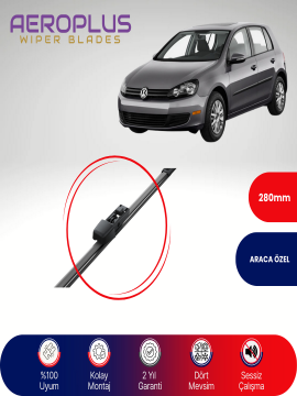 Aeroplus VW Golf 6 2008-2012 Arka Silecek