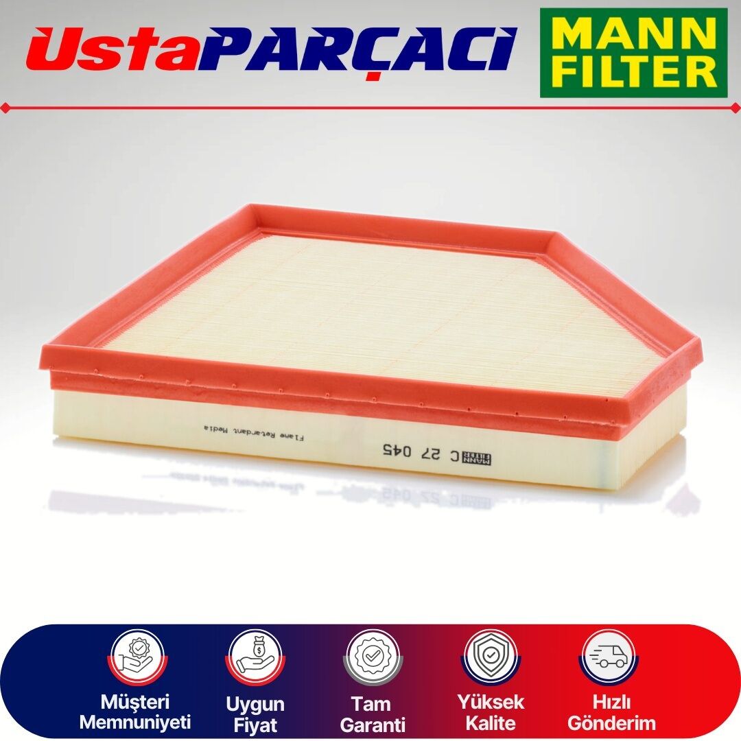 Mann-Filter BMW 4 Serisi F32 4.30İ Benzinli Hava Filtresi 2016-2018 C27045 13718605164