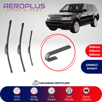 Aeroplus Range Rover Sport 2005-2013 Ön Arka Muz Silecek Takımı