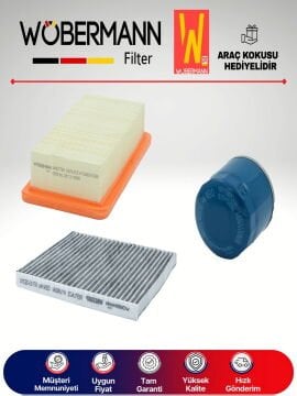 Wöbermann Kia Rio 1.4 Benzin Filtre Bakım Seti 2005-2011 3KP