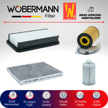 Wöbermann Kia Rio 1.5 Crdi Filtre Bakım Seti 2005-2011 4KP