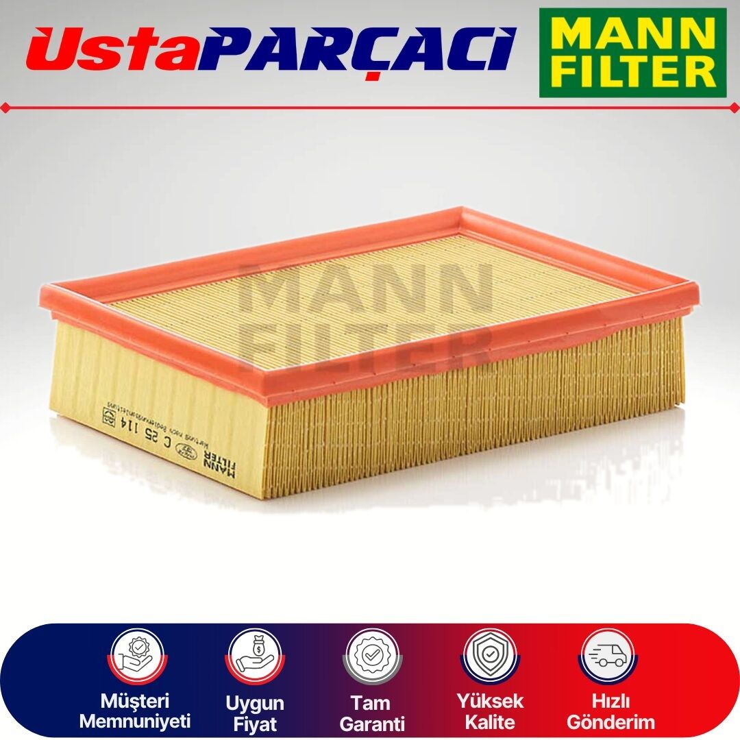 Mann-Filter BMW 5 Serisi E39 5.28İ Benzinli Hava Filtresi 1996-2001 C25114 13721730946
