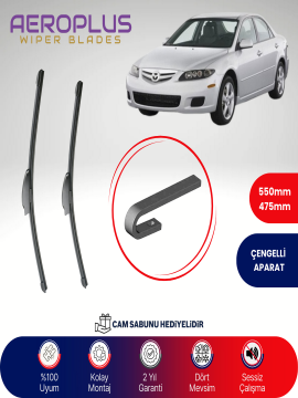 Aeroplus Mazda 6 2002-2007 Muz Silecek Takımı