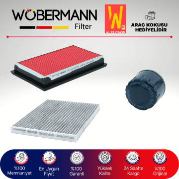 Wöbermann Nissan Qashqai 1.5 Dci Filtre Bakım Seti 2007-2013 3KP
