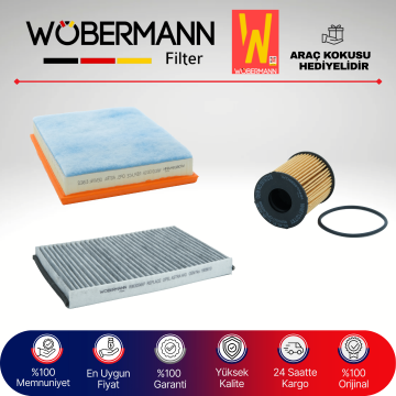 Wöbermann Opel Astra H 1.3 Cdti Filtre Bakım Seti 2005-2013 3KP