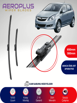 Aeroplus Opel Corsa D 2006-2014 Muz Silecek Takımı