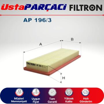 Filtron Citroen C4 Picasso 1.6 THP Benzinli Hava Filtresi 2010-2012 AP196/3 13717534845