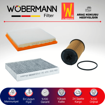 Wöbermann Opel Astra J 1.6 Cdti Filtre Bakım Seti 2013-2015 3KP