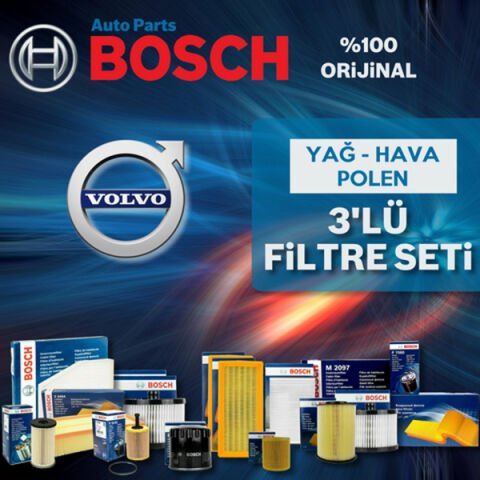 Bosch Volvo C30 1.6D Dizel Filtre Bakım Seti 2007-2012 3NP