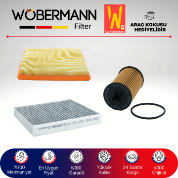 Wöbermann Opel Astra J 1.6 Benzin Filtre Bakım Seti 2010-2020 3KP