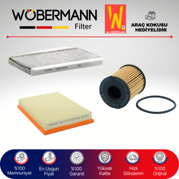 Wöbermann Opel Combo C 1.3 Cdti Filtre Bakım Seti 2005-2011 3KP