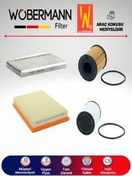 Wöbermann Opel Combo C 1.3 Cdti Filtre Bakım Seti 2005-2011 4KP