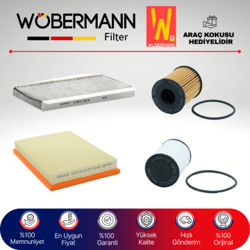 Wöbermann Opel Corsa C 1.3 Cdti Filtre Bakım Seti 2004-2007 4KP