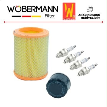 Wöbermann Renault 12 Toros R12 Periyodik Filtre Bakım Seti Hava-Yağ-Bosch Buji