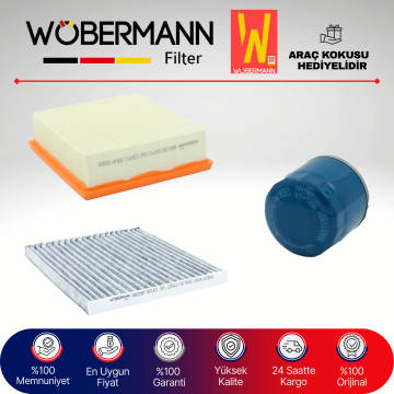 Wöbermann Opel Corsa D 1.3 Cdti Filtre Bakım Seti 2011-2015 3KP