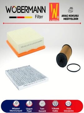 Wöbermann Opel Corsa D 1.4 Twinport Filtre Bakım Seti 2007-2014 3KP