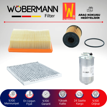 Wöbermann Opel Corsa E 1.3 Cdti Filtre Bakım Seti 2015-2018 4KP
