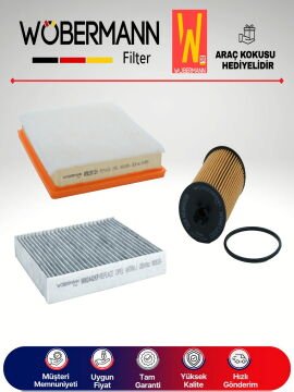 Wöbermann Opel Insignia 1.4 Turbo Filtre Bakım Seti 2008-2015 3KP