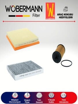 Wöbermann Opel Insignia 1.6 Benzin Filtre Bakım Seti 2008-2015 3KP