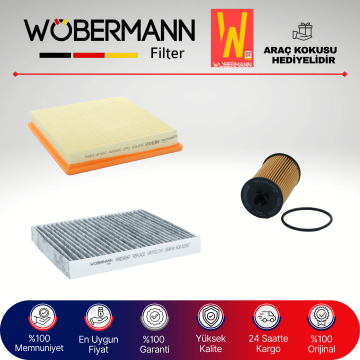 Wöbermann Opel Insignia 1.6 Benzin Filtre Bakım Seti 2008-2015 3KP