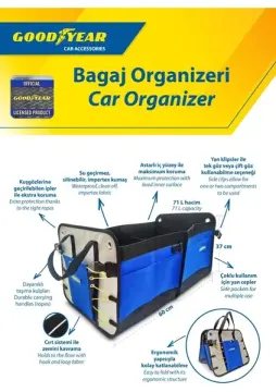 Goodyear Oto Bagaj Organizer 60 X 37 Cm - 71 L