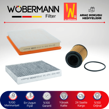 Wöbermann Opel Insignia 2.0 Cdti Filtre Bakım Seti 2008-2015 3KP