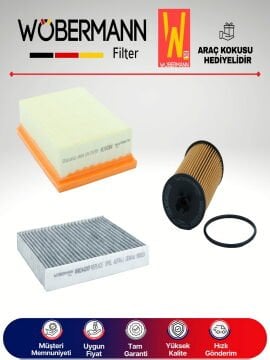 Wöbermann Opel Mokka 1.4 Turbo Filtre Bakım Seti 2012-2016 3KP