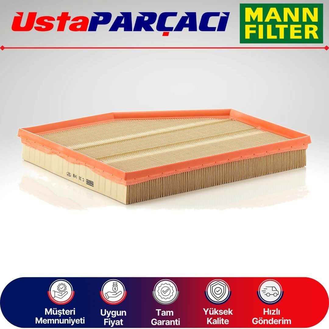 Mann-Filter BMW 6 Serisi E63 6.50Ci Benzinli Hava Filtresi 2006-2010 C31149 13717521023