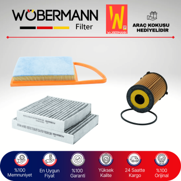 Wöbermann Peugeot 207 1.4 Hdi Filtre Bakım Seti 2006-2010 3KP
