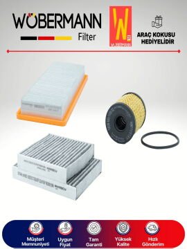 Wöbermann Peugeot 207 1.6 16V Turbo Filtre Bakım Seti 2006-2009 3KP